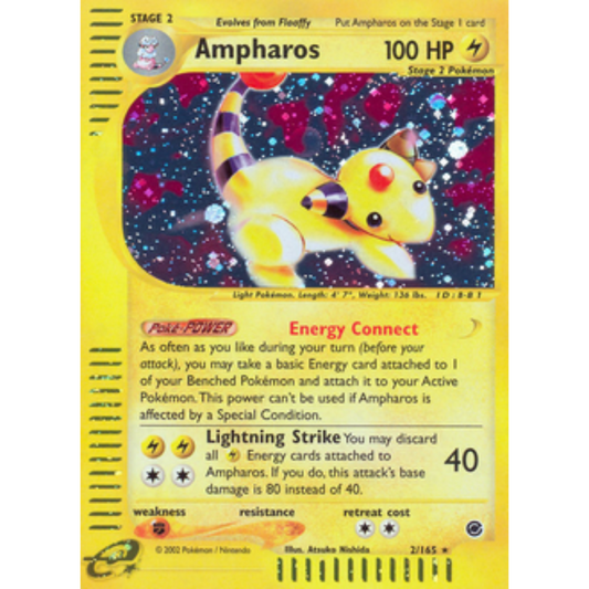 Ampharos (2) 002  - Holofoil Expedition - Holo Rare