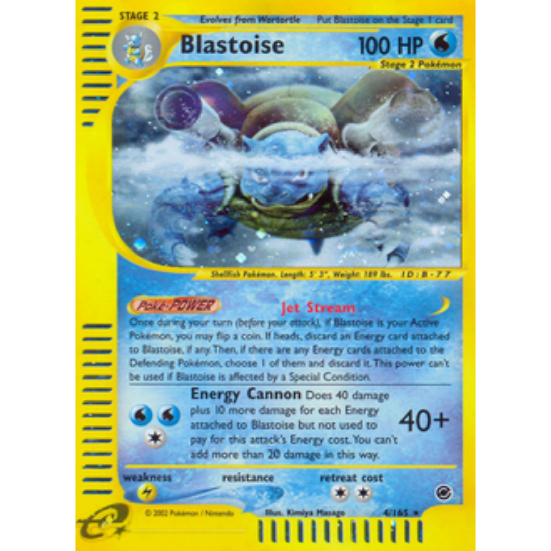 Blastoise (4) 004  - Holofoil Expedition - Holo Rare