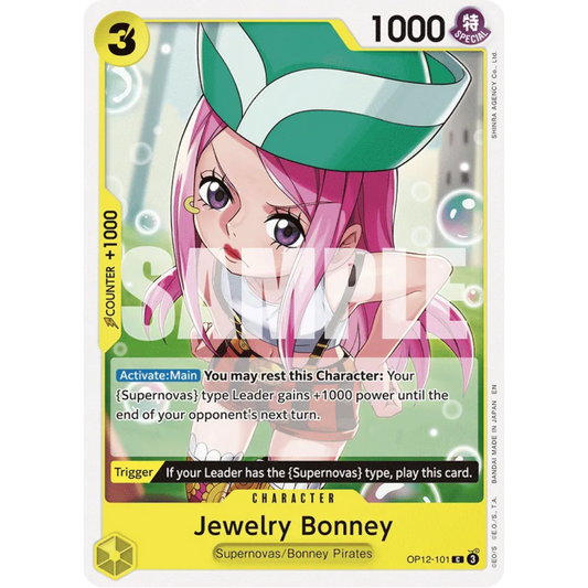 Jewelry Bonney (101) (OP12-101) - Legacy of the Master