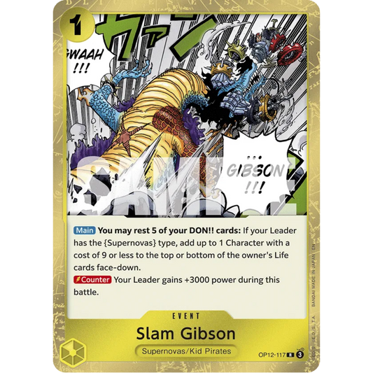 Slam Gibson (OP12-117) - Legacy of the Master Foil