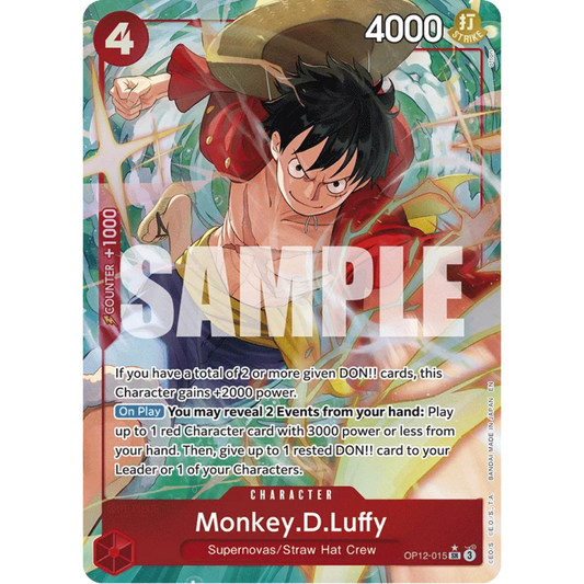 Monkey.D.Luffy (Alternate Art) (OP12-015) - Legacy of the Master Foil