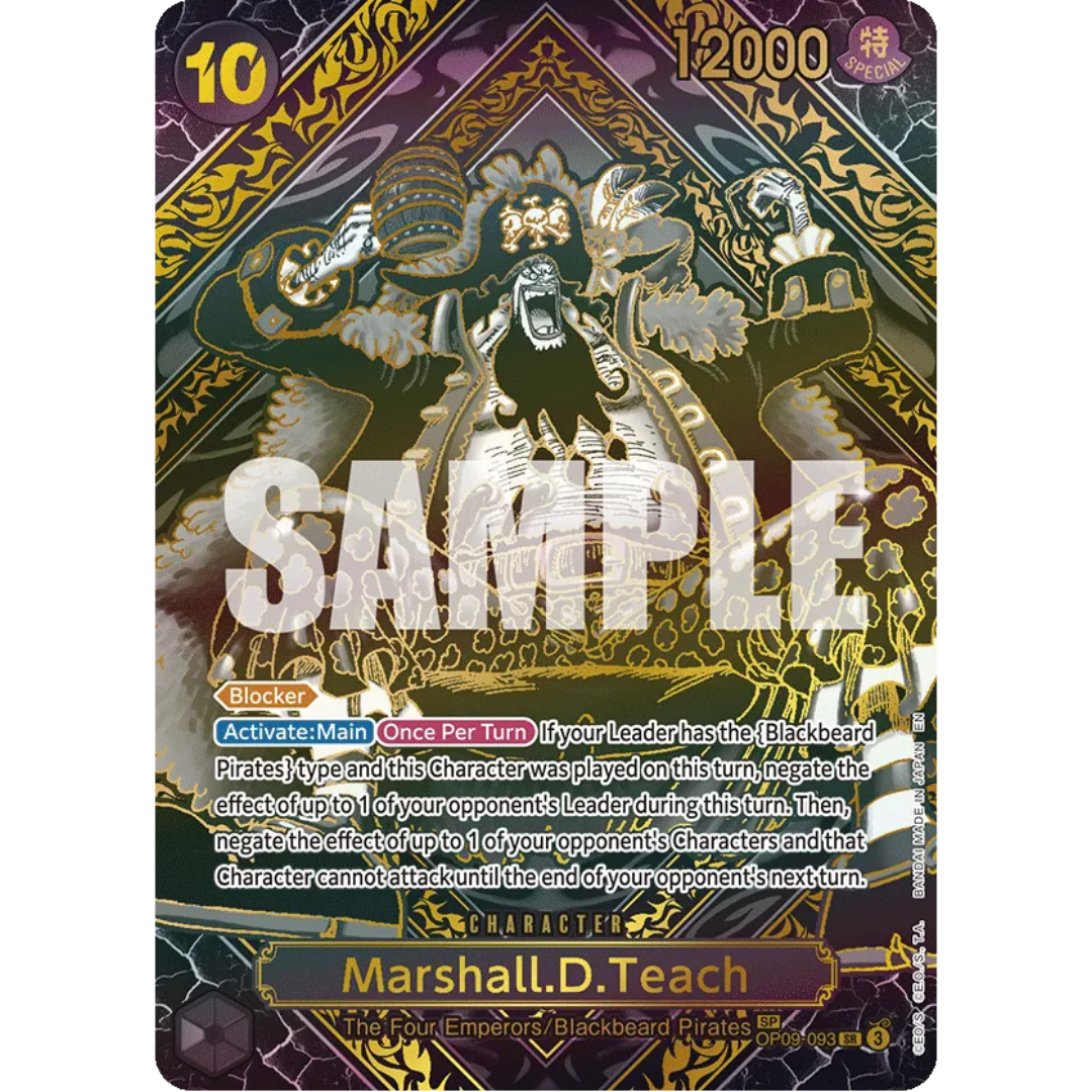 Marshall.D.Teach (SP) (Gold) (OP09-093) - Legacy of the Master Foil