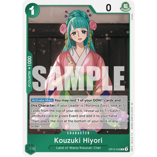 Kouzuki Hiyori (OP12-028) - Legacy of the Master Foil