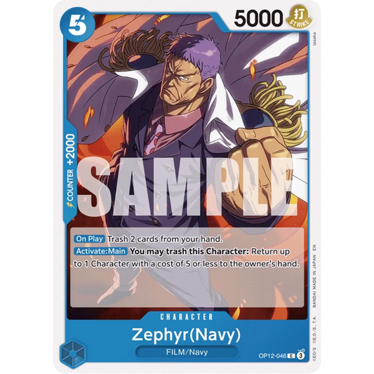 Zephyr(Navy) (OP12-046) - Legacy of the Master