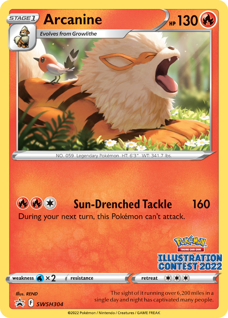 Arcanine SWSH304  SWSH Black Star Promos - Promo