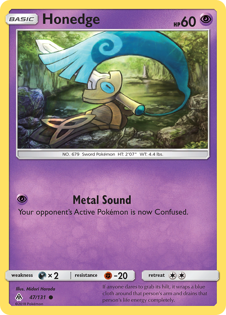 Honedge (47)  SM  Forbidden Light - Common