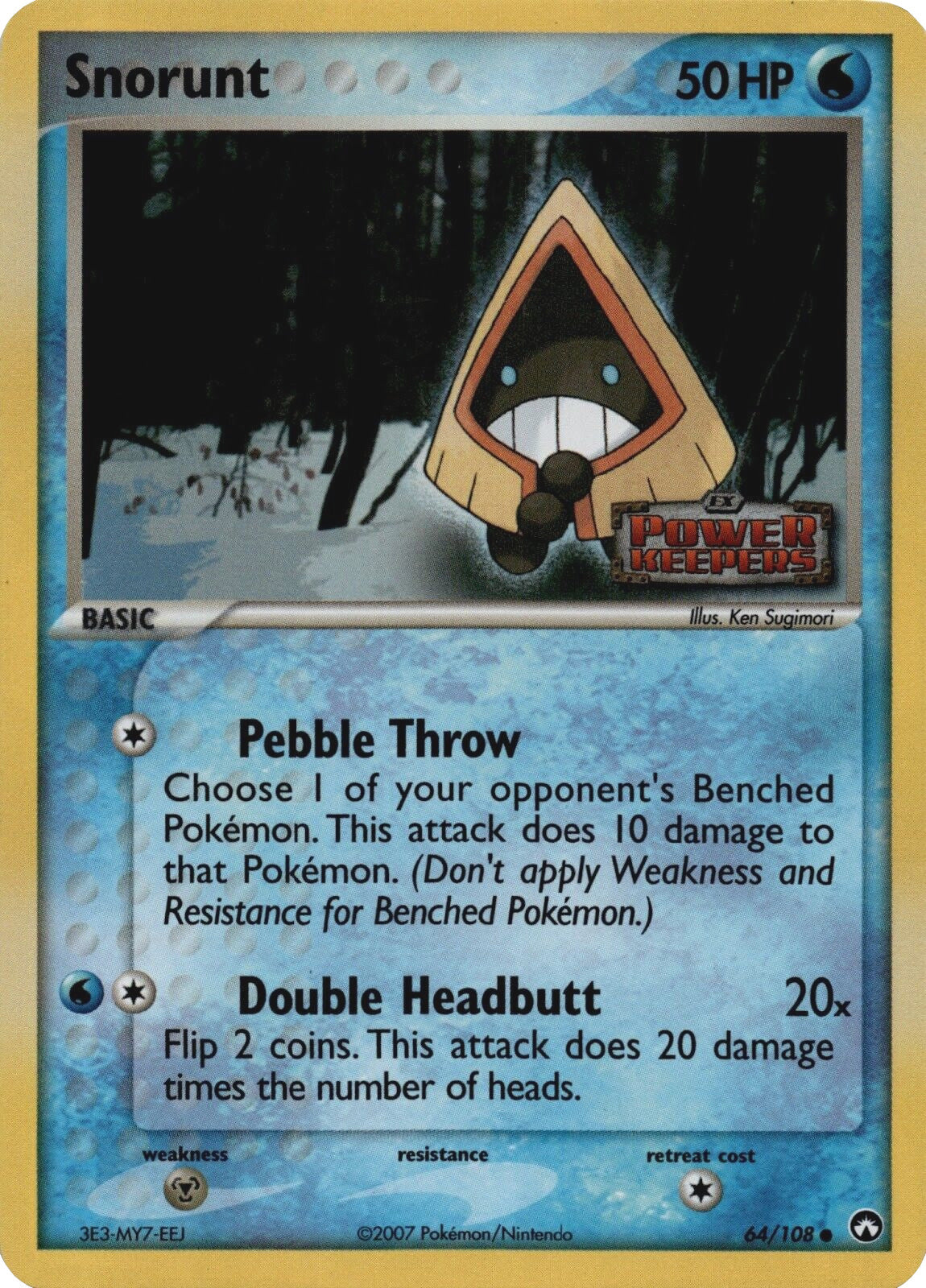 Snorunt 064  - Reverse Holofoil Power Keepers - Common