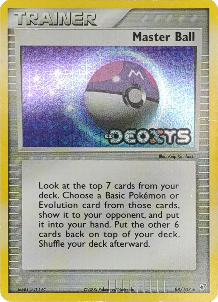 Master Ball  - Reverse Holofoil Deoxys - Uncommon