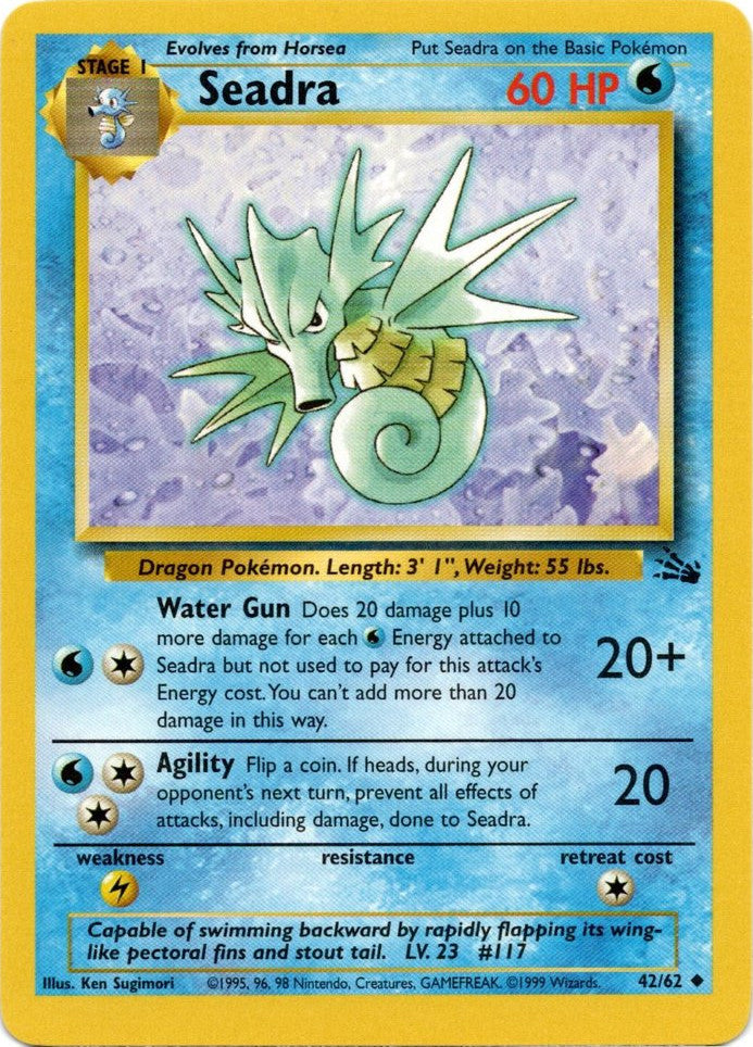 Seadra 042  - Unlimited Fossil - Uncommon