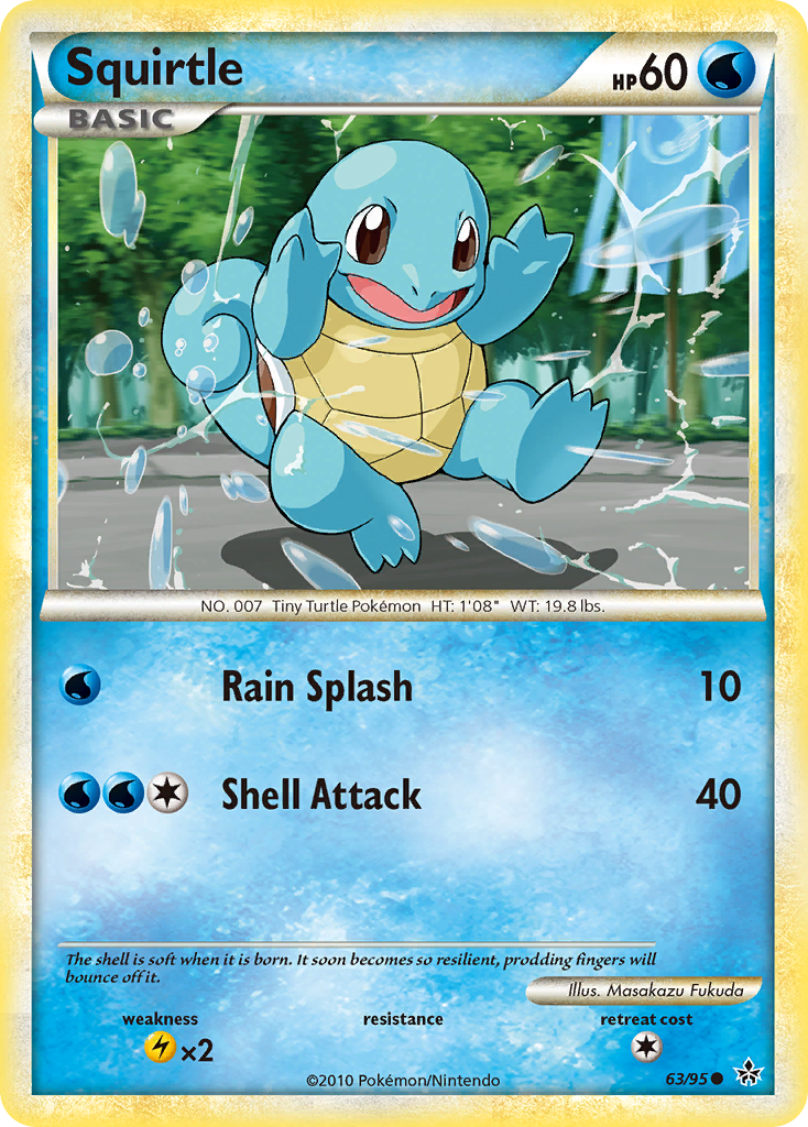 Squirtle 063  Unleashed - Common