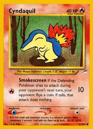 Cyndaquil 061  - Unlimited Neo Destiny - Common