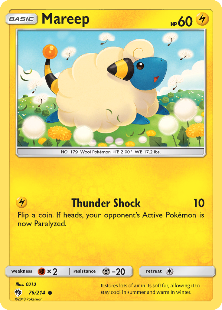 Mareep (76) 076  SM  Lost Thunder - Common