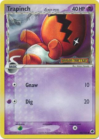Trapinch 068/101  - Reverse Holofoil Dragon Frontiers - Common