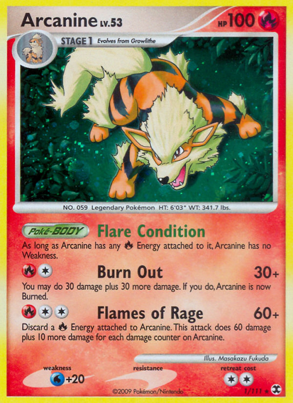Arcanine  - Holofoil Rising Rivals - Holo Rare