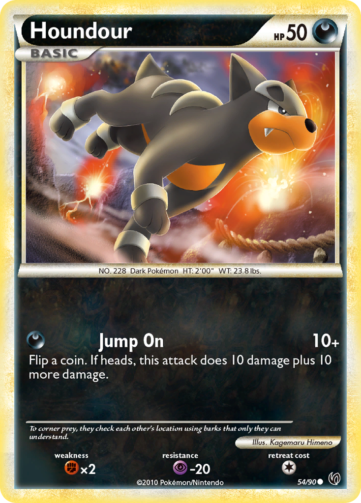 Houndour (54) 054/90  Undaunted - Common