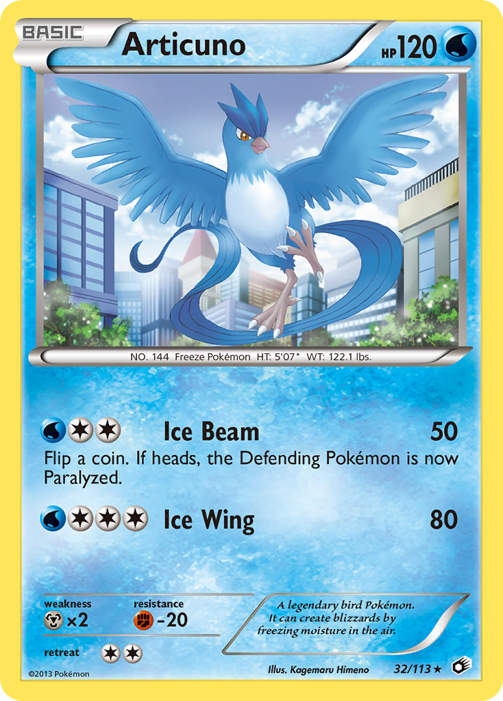 Articuno 032  - Holofoil Legendary Treasures - Holo Rare