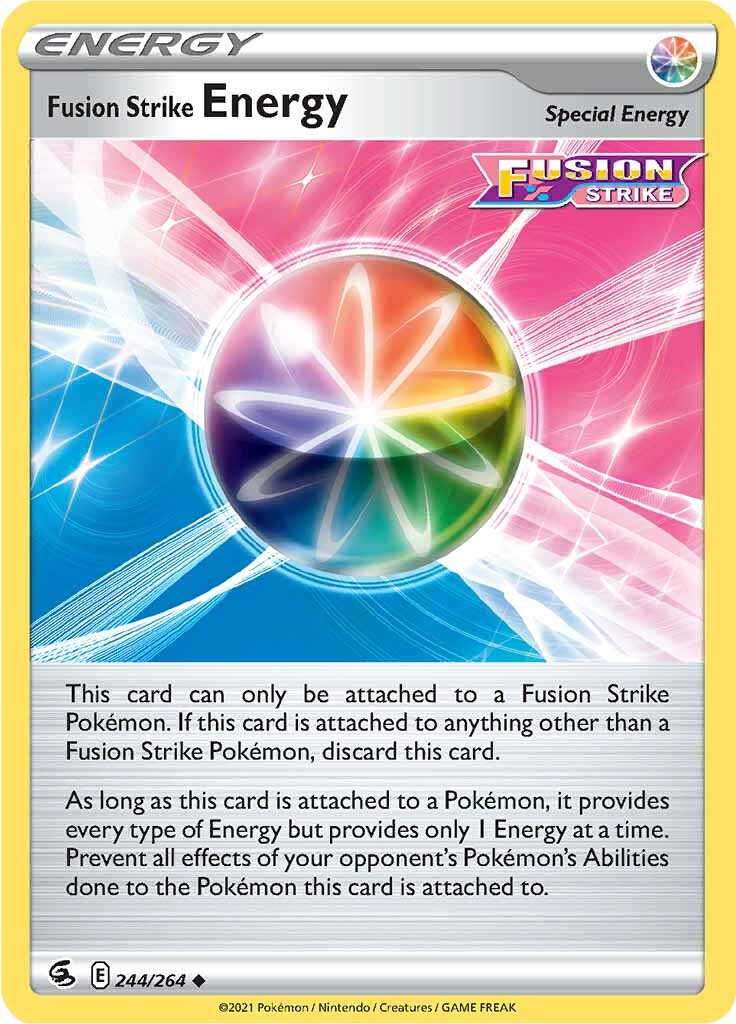Fusion Strike Energy 244  SWSH08 Fusion Strike - Uncommon