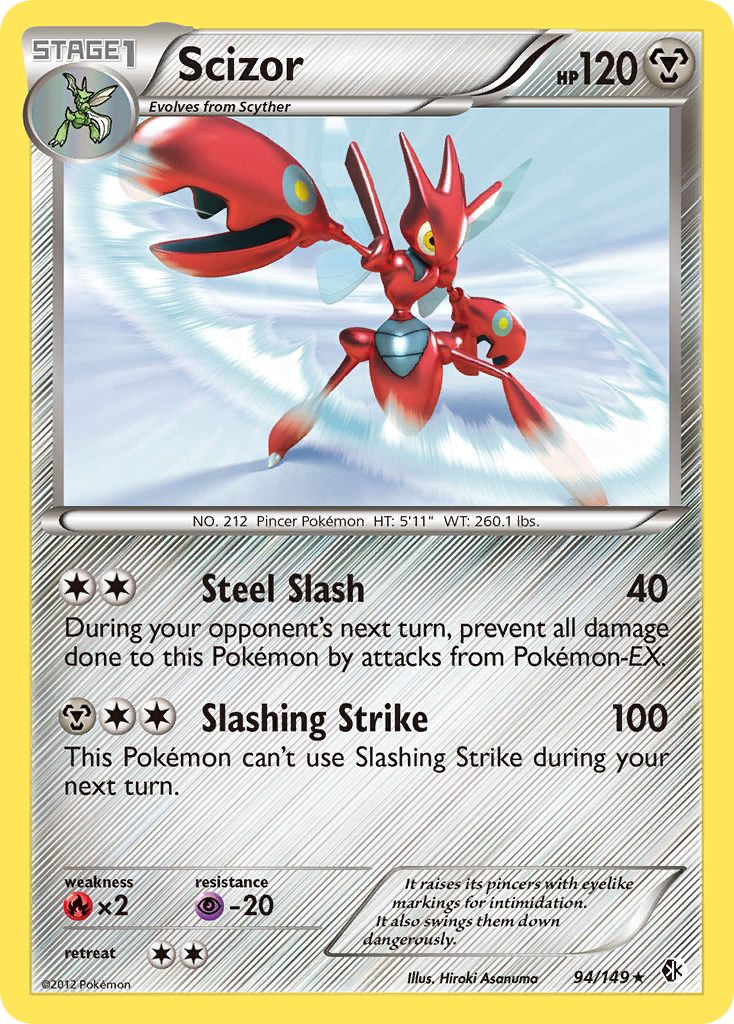 Scizor  - Holofoil Boundaries Crossed - Holo Rare
