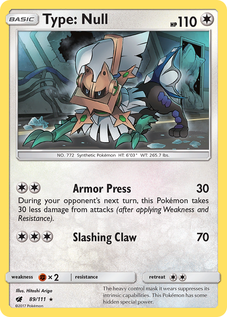 Type: Null 089  - Holofoil SM  Crimson Invasion - Holo Rare