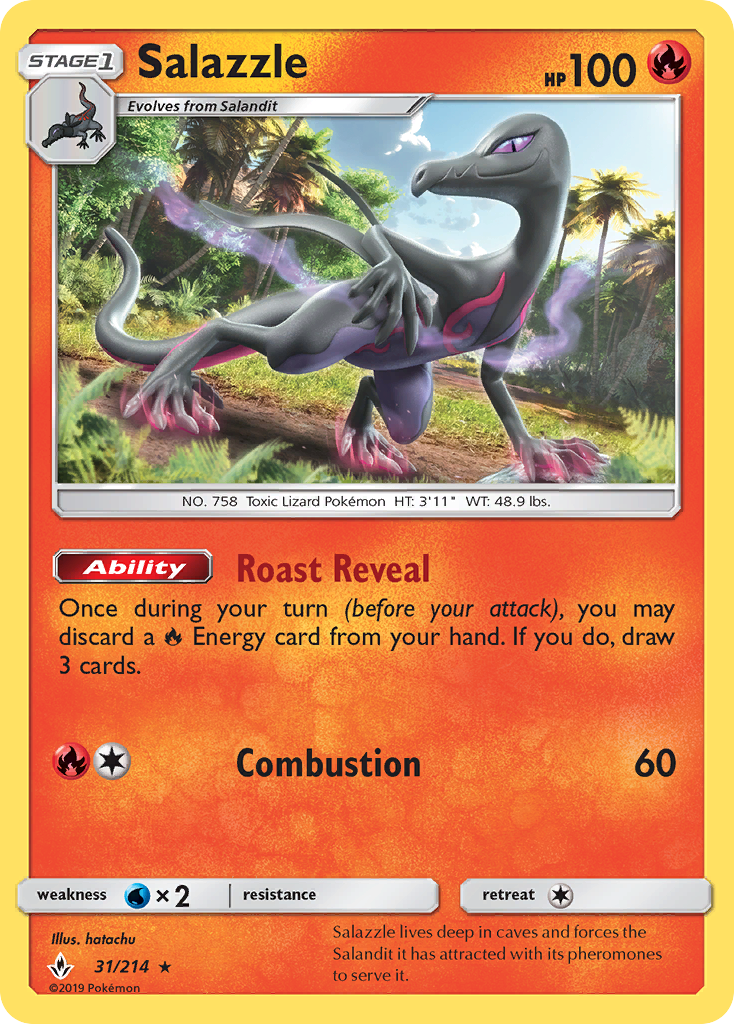 Salazzle 031  SM  Unbroken Bonds - Rare