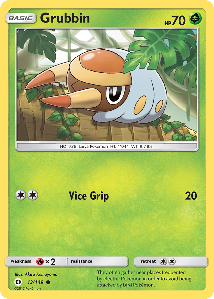 Grubbin 013  SM Base Set - Common