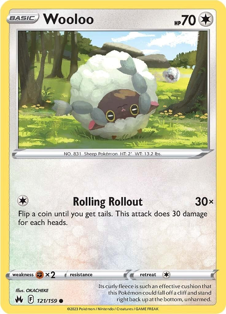 Wooloo 121  SWSH Crown Zenith - Common
