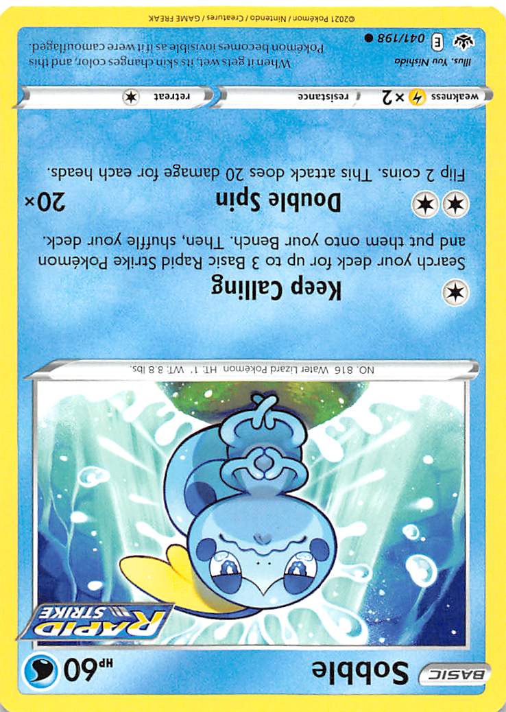Sobble 041  SWSH06 Chilling Reign - Common
