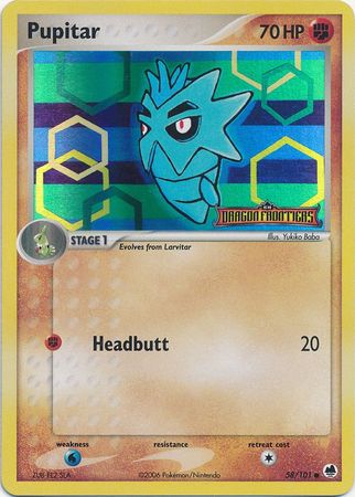 Pupitar 058  - Reverse Holofoil Dragon Frontiers - Common