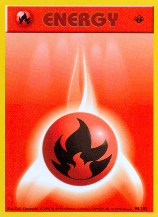 Fire Energy 098/102  - 1st Edition Base Set Shadowless - Common
