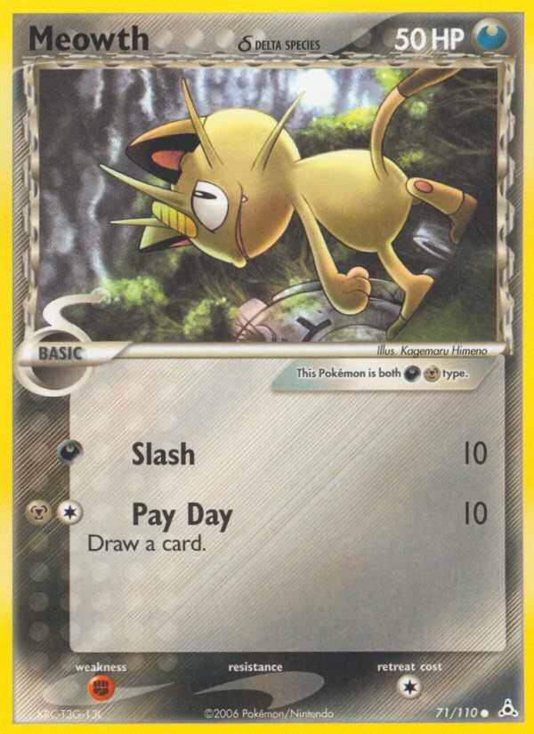 Meowth (Delta Species) 071  Holon Phantoms - Common