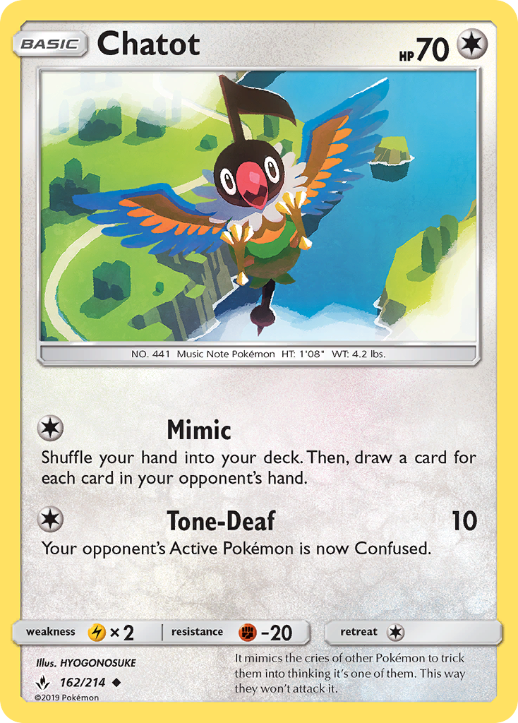 Chatot  SM  Unbroken Bonds - Uncommon