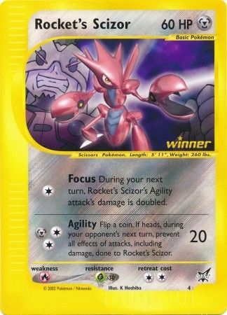 Rocket's Scizor - 4  - Holofoil Jumbo Cards - Promo