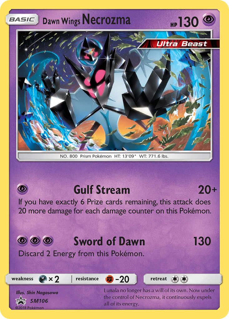 Dawn Wings Necrozma - SM106  - Holofoil SM Promos - Promo