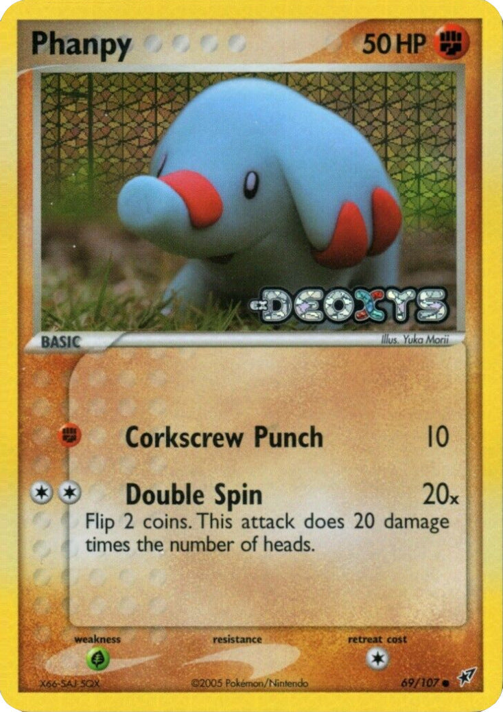 Phanpy 069  - Reverse Holofoil Deoxys - Common
