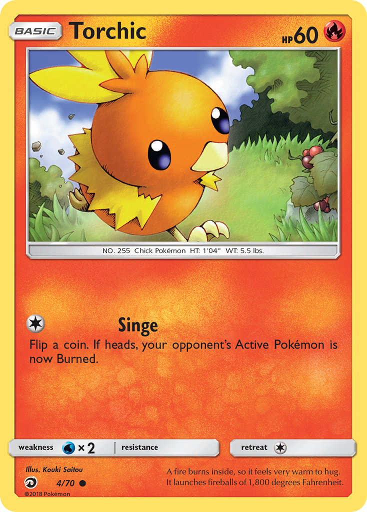 Torchic 004  Dragon Majesty - Common