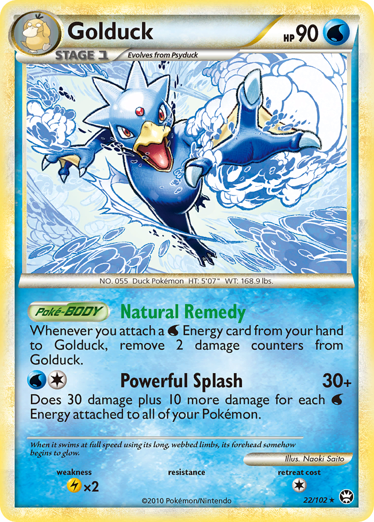 Golduck  Triumphant - Rare