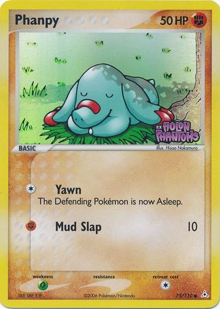 Phanpy 075  - Reverse Holofoil Holon Phantoms - Common