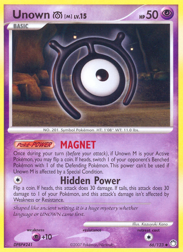Unown [M]  Mysterious Treasures - Uncommon