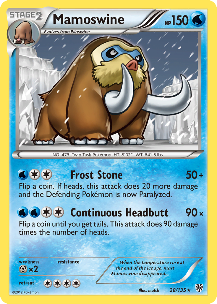 Mamoswine  Plasma Storm - Rare