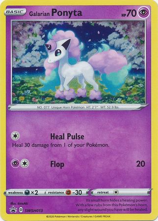 Galarian Ponyta SWSH013  - Holofoil SWSH Sword & Shield Promo Cards - Promo