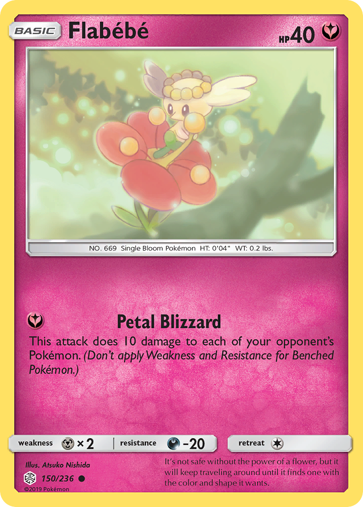 Flabebe 150/236  SM  Cosmic Eclipse - Common