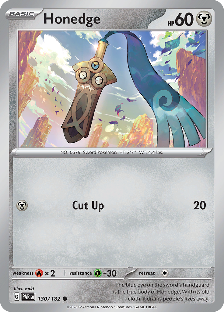 Honedge 130/182  SV04 Paradox Rift - Common