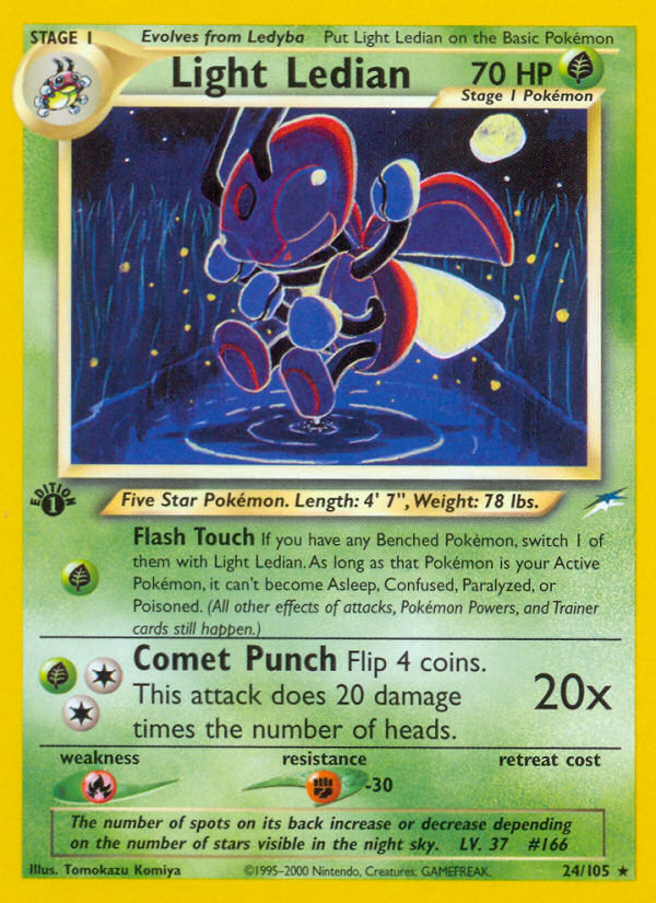 Light Ledian  - 1st Edition Neo Destiny - Rare