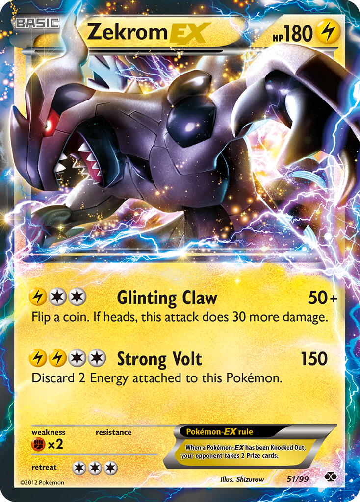 Zekrom EX  - Holofoil Next Destinies - Ultra Rare