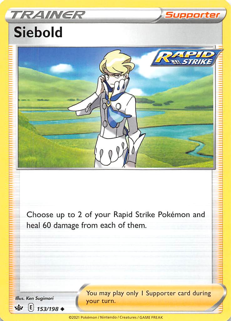 Siebold 153  SWSH06 Chilling Reign - Uncommon