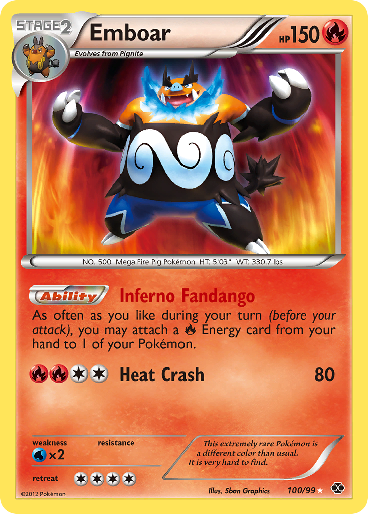 Emboar  - Holofoil Next Destinies - Secret Rare