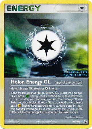 Holon Energy GL 105  - Reverse Holofoil Delta Species - Rare