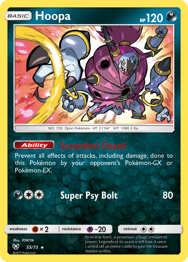Hoopa 055  - Holofoil Shining Legends - Holo Rare