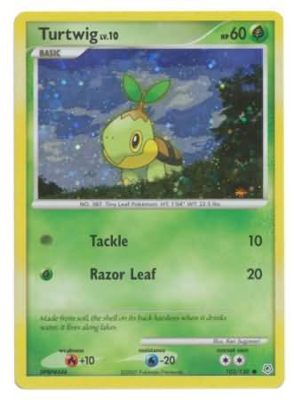 Turtwig - 103/130 (Cosmos Holofoil)/130  - Holofoil League & Championship Cards - Promo