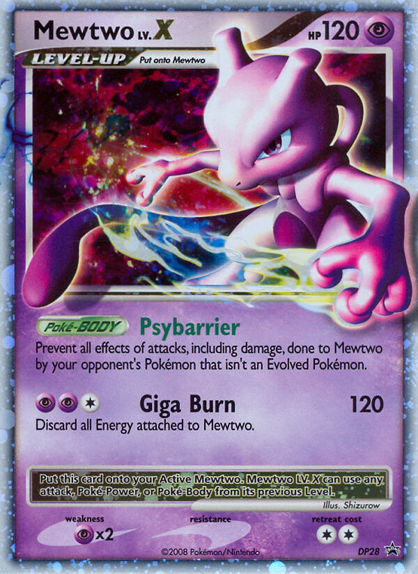 Mewtwo LV.X - DP28  - Holofoil Diamond and Pearl Promos - Promo